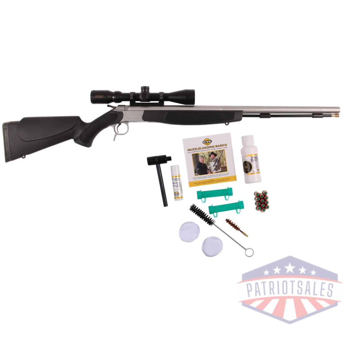 Pr2020svps. Jpg - cva optima v2 209m 50 cal 26" - 3-9x40 ss/blk syn access pack - pr2020svps