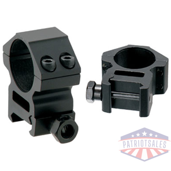 UTG RINGS 30MM MEDIUM PROFILE - MATTE BLACK PICATINNY/WEAVER
