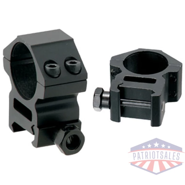 UTG RINGS 30MM MEDIUM PROFILE - MATTE BLACK PICATINNY/WEAVER