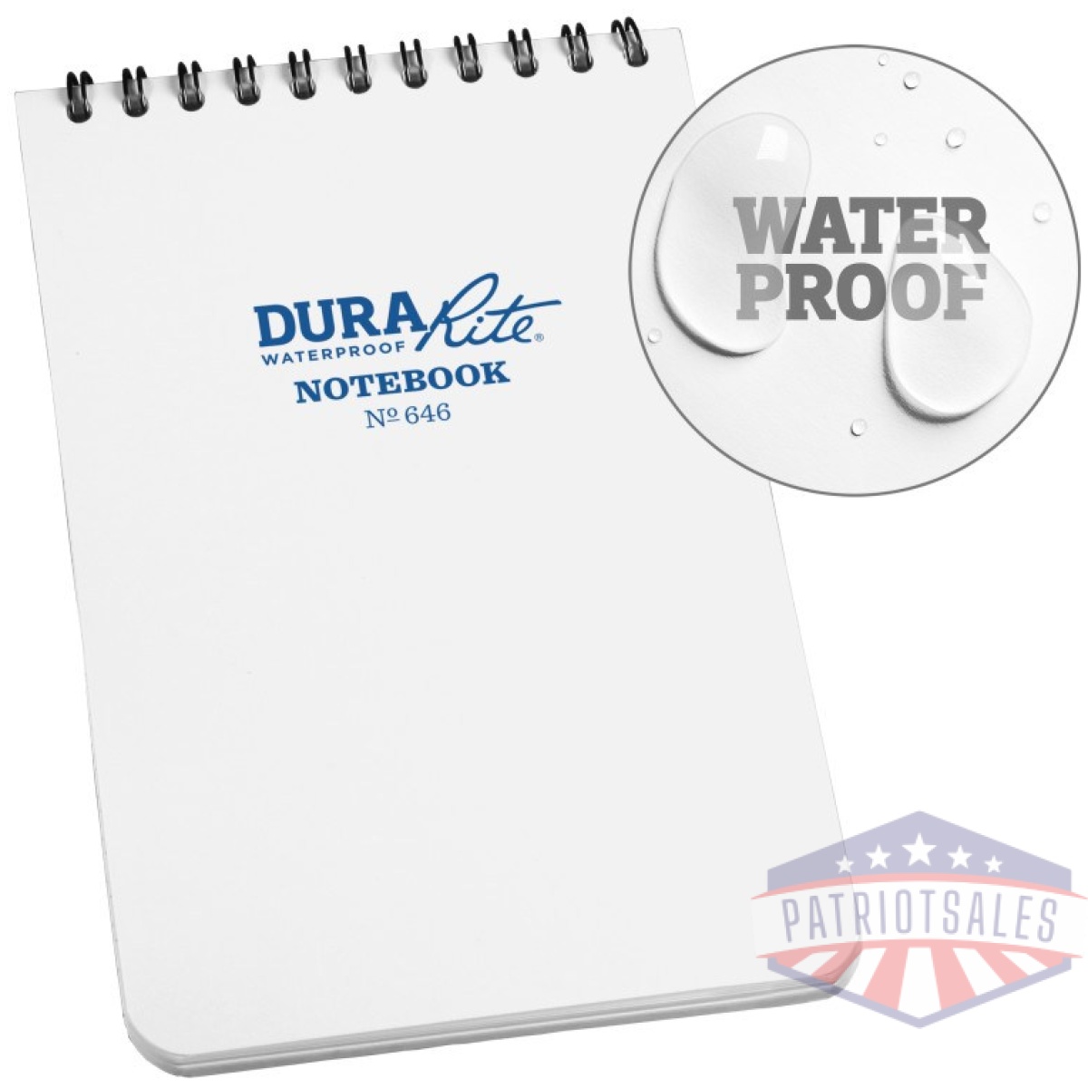 Rir-646. Jpg - waterproof durarite top spiral notebook - 4 x 6 - rir 646