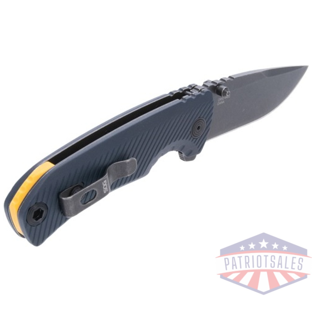 Sog11060343_angle. Jpg - sog knife tellus atk 3. 24" - blade sprg asst squid ink/ylw - sog11060343 angle
