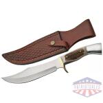 SZCO STEEL STAG 8" IRON COUGAR - DEER ANTLER HANDLE SS BLADE
