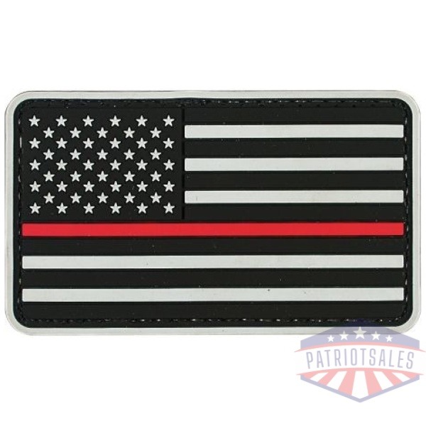 American Flag Red Line Patch