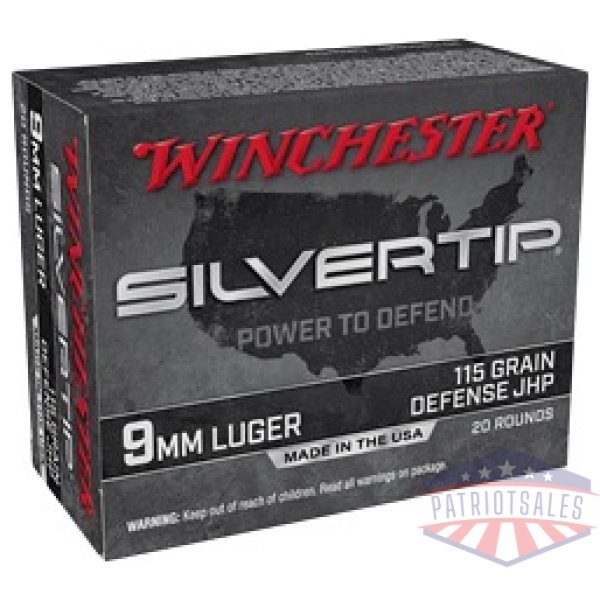 WIN SILVERTIP 9MM 115GR HP 20/200