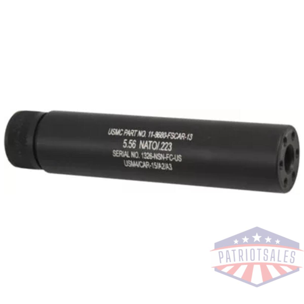 Z55fakear. Webp - guntec ar15 fake suppressor - 5. 5" 1/2x28 threads black - z55fakear