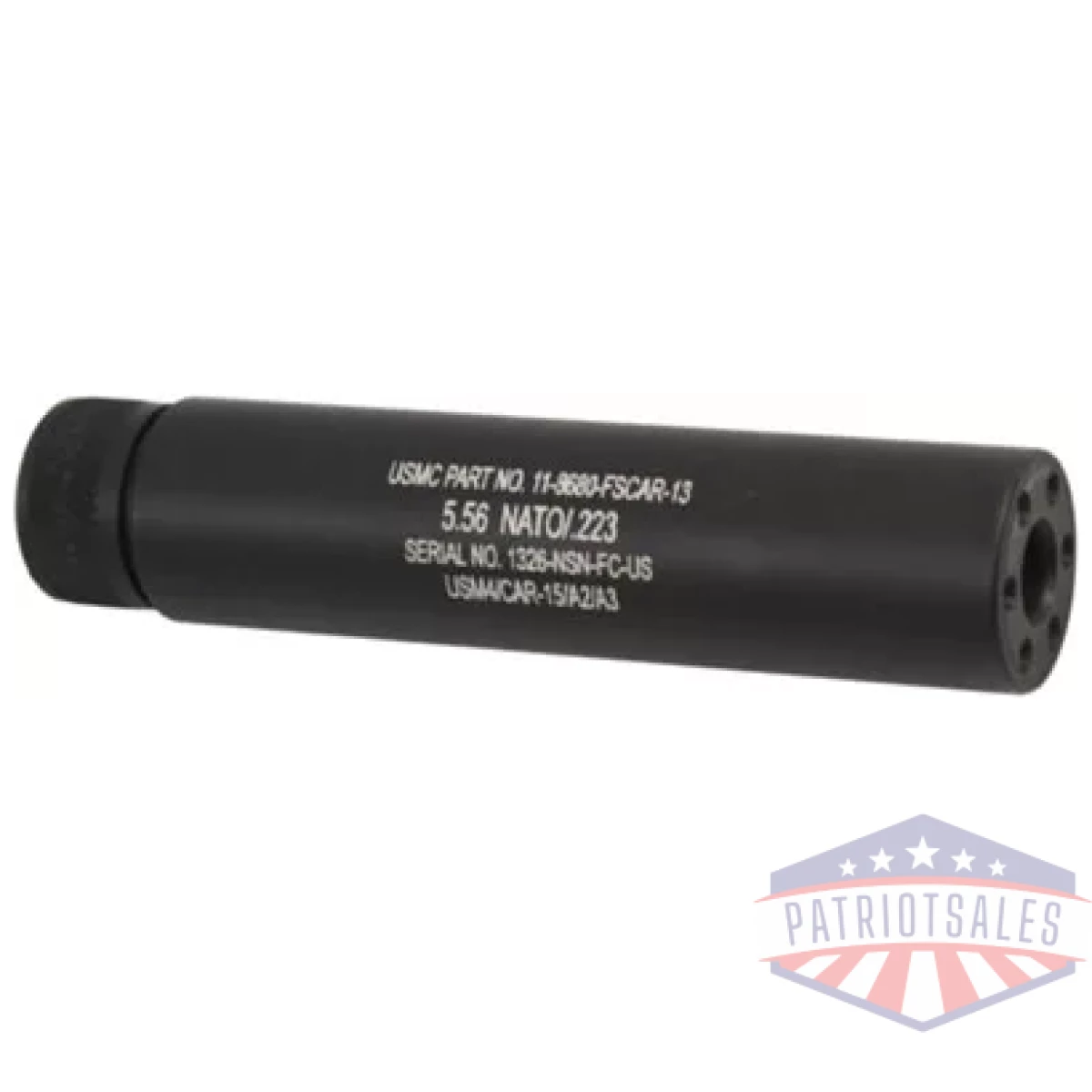 Z55fakear. Webp - guntec ar15 fake suppressor - 5. 5" 1/2x28 threads black - z55fakear