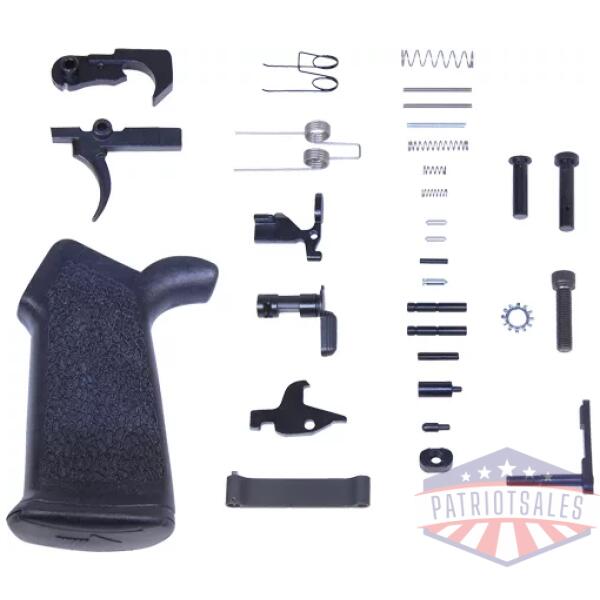 GUNTEC COMPLETE LOWER PARTS - KIT AR10 W/ ERGONOMIC GRIP