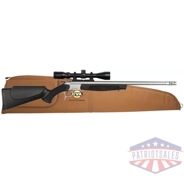 CVA SCOUT TD 450 BUSHMASTER - 25" W/BRAKE 3-9X40 SS/BLK SYN