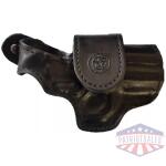Bond Arms Leather Driving Holster RH 3.5" Barrel Black with Black Stitching