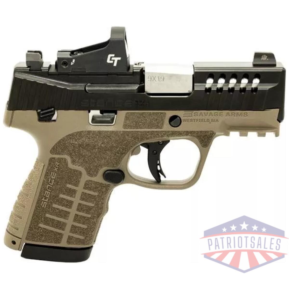 Https3a2f2fmedia. Chattanoogashooting. Com2fimages2fproduct2fbv670572fbv670603. Webp - savage stance xr mc9ms handgun 9mm luger 10(1)&13(1)rd magazines 3. 2" barrel fde manual safety w/cts-500 red dot - https3a2f2fmedia. Chattanoogashooting. Com2fimages2fproduct2fbv670572fbv670603