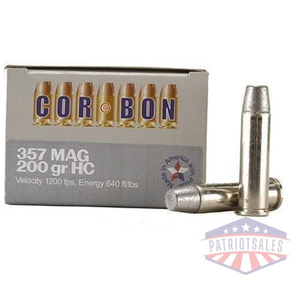 COR-BON Handgun Ammunition .357 Mag 200 gr HC 1150 fps 20/box