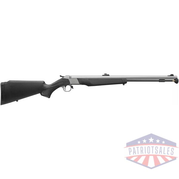 CVA Wolf V2 Northwest Camo Muzzleloader SS/Black 50Cal(FOS)Ambi adj stockQRBP quik rel brch plg  Musket cap ignition