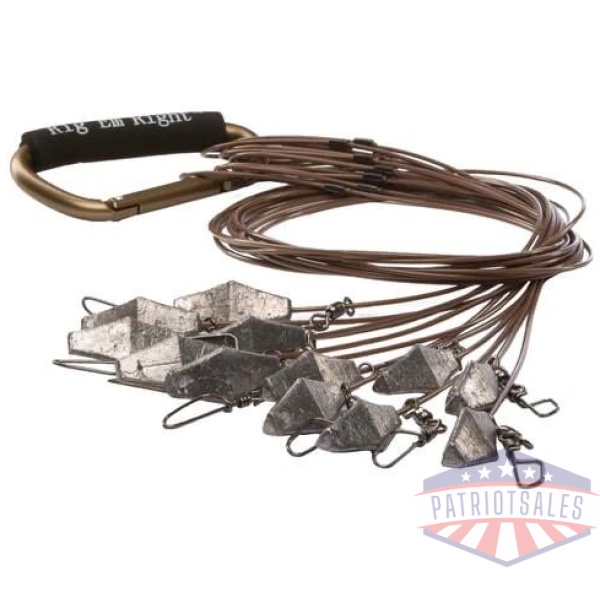 Rig 'Em Right Xtreme Coated Cable Decoy Anchors 66" 6oz 12/ct