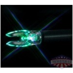 Nockturnal FIT Universal Size Lighted Nock - Blue/Green Strobing 3/pk