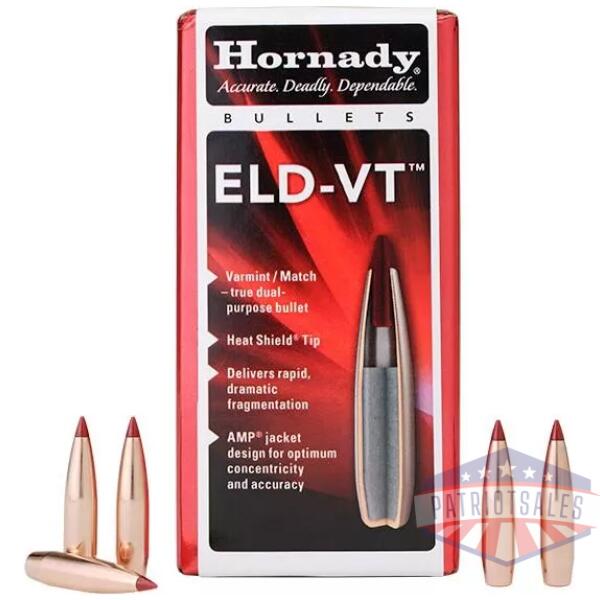 Hornady ELD-VT Rifle Bullets 6.5mm .264" 100 gr 100/ct