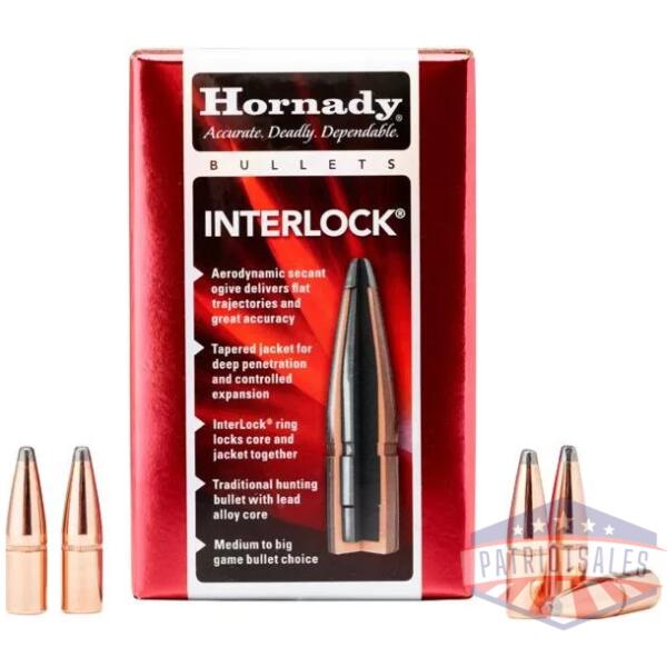 Hornady Traditional Rifle Bullets 8mm .323" 195gr Interlock SP 100/ct