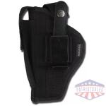 Bulldog Extreme Handgun Holster with Belt Loop and Clip for Compact Autos with 3-4" Barrel and Oversized Mag Black Ambi