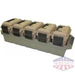 MTM 5-CAN Ammo Crate Mini FDE Cans Army Green Tray
