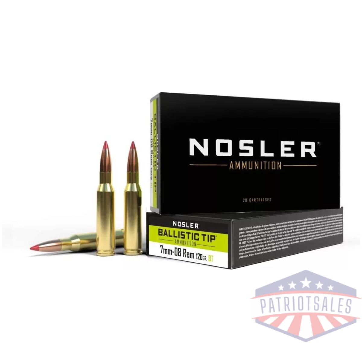 Https3a2f2fmedia. Chattanoogashooting. Com2fimages2fproduct2fno400602fno40060-1-1. Webp - nosler ballistic tip rifle ammunition 7mm-08 120gr ballistic tip hunting ammo (20 ct. ) - https3a2f2fmedia. Chattanoogashooting. Com2fimages2fproduct2fno400602fno40060 1 1