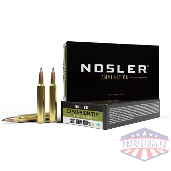 300 RUM 180gr E-Tip (20 ct.) Ammunition