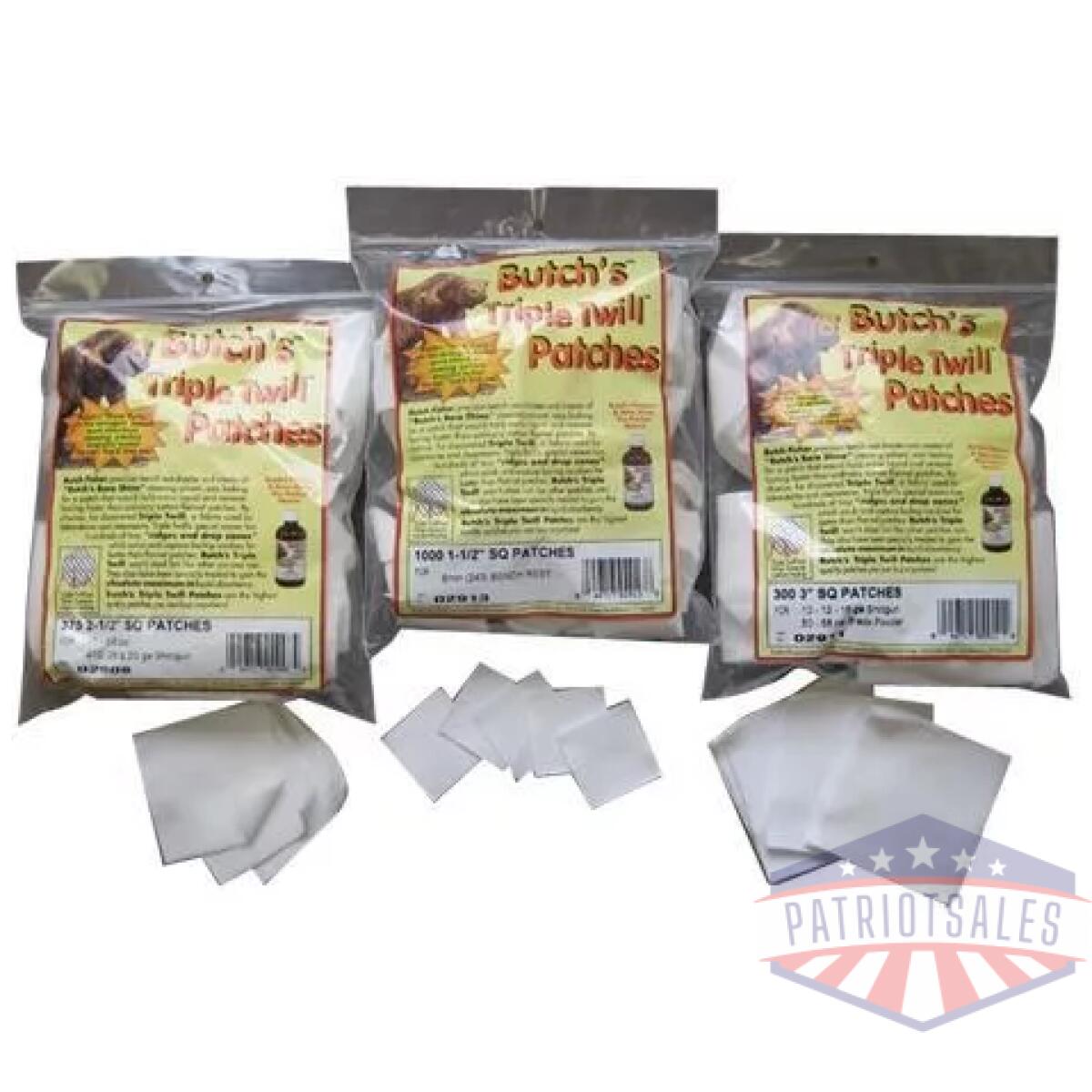 Pachmayr butch's triple twill patches 1-1/2" triple twill patches - 1000/ct - image 1