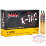 PMC X-Tac Rifle Ammunition 5.56 NATO 62 gr Green Tip 3100 fps 20/ct