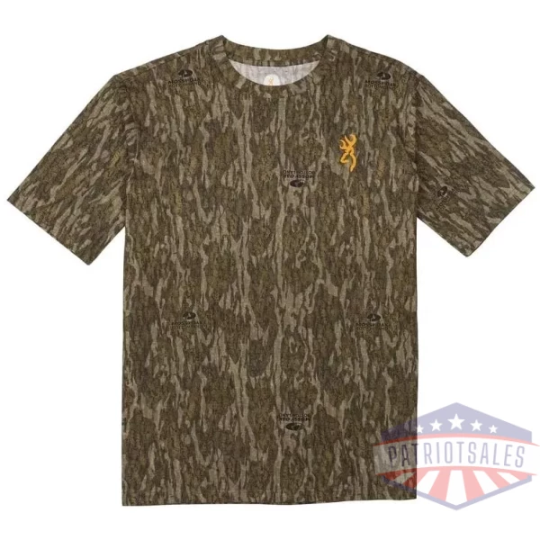 Browning Wasatch Short Sleeve T-Shirt Mossy Oak Bottomland S