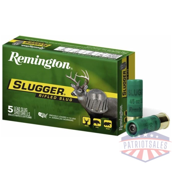 Remington Slugger Rifled Slug 16 ga 2 3/4" 3 dr 4/5 oz Slug 1600 fps 5/ct