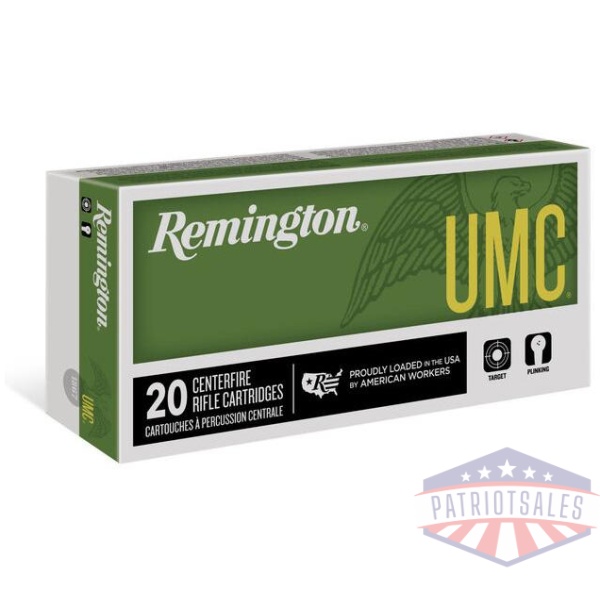 Remington UMC Rifle Ammunition .224 Valkyrie 75gr FMJ 3000 fps 20/ct
