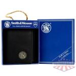Rugged Rare Smith & Wesson Tri-Fold Wallet Black