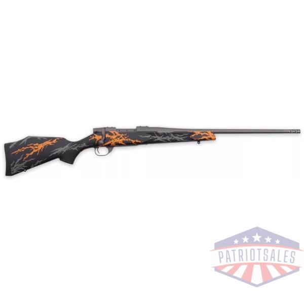 Weatherby Vanguard Compact Hunter Rifle 7mm-08 Rem 5rd Magazine 20" Barrel Black and Orange with Muzzle Brake