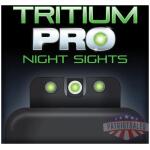 Truglo Tritium Pro Night Sights Fit Novak LoMount .270 Front .450 Rear - White Outline Front/Rear Green