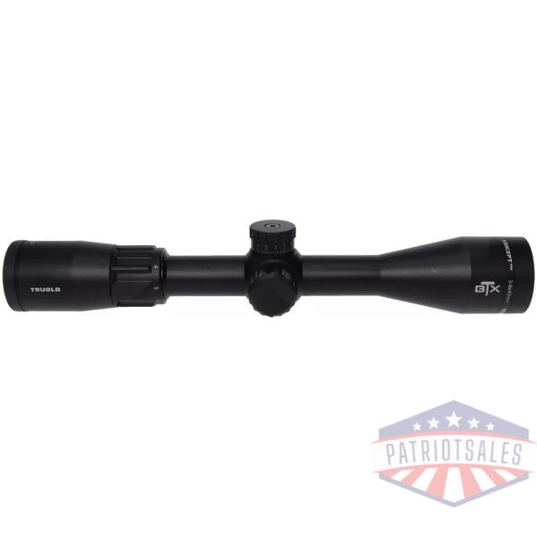 Truglo Intercept Rifle Scope BTX - 3-9x40 IR Duplex Reticle - Black