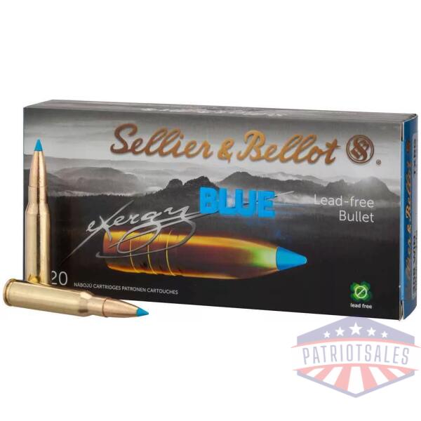 Sellier & Bellot eXergy Blue Rifle Ammunition .308 Win 110gr 2766 fps 20/ct