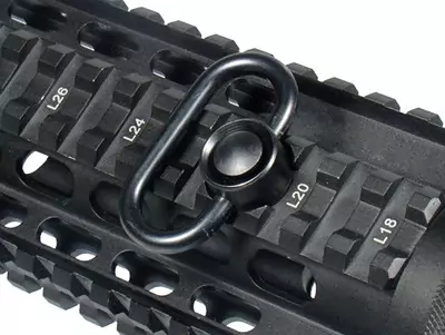 Utg swivel qd push button - 1. 38" black - image 5