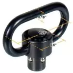 UTG SWIVEL QD PUSH BUTTON - 1.38" BLACK - Image 4