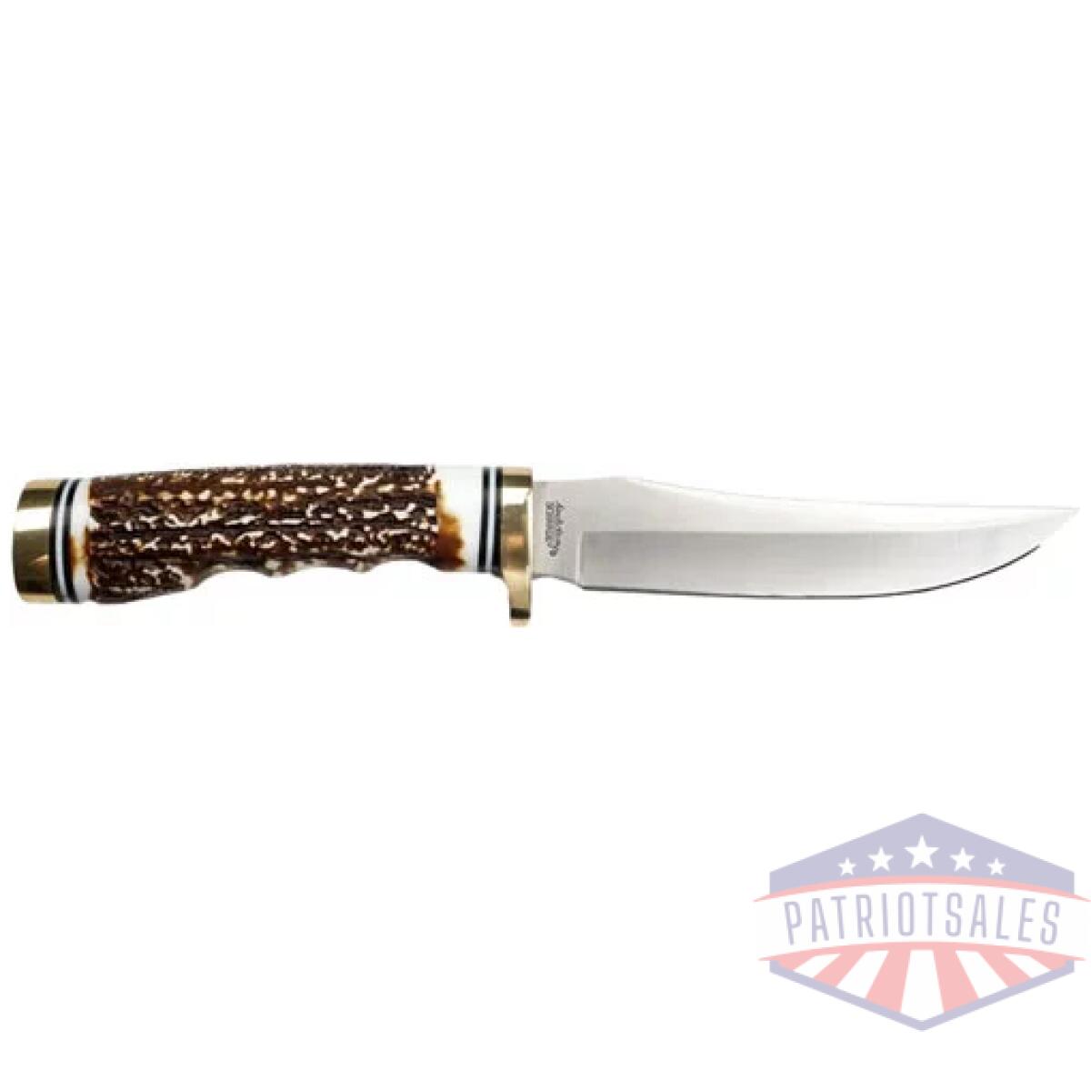 1100087. Webp - uncle henry knife next gen - staglon 5" blade w/lthr sheath - 1100087