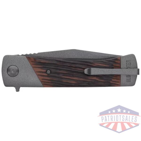 OLD TIMER KNIFE MANUAL FOLDER - 3.75" LUXEWOOD LINER LOCK