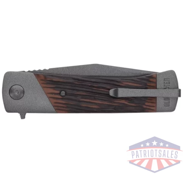 OLD TIMER KNIFE MANUAL FOLDER - 3.75" LUXEWOOD LINER LOCK