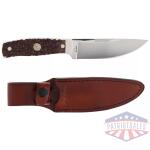 uncle henry knife next gen - staglon 4.6" bld w/lthr shth
