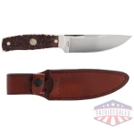 uncle henry knife next gen - staglon 4.6" bld w/lthr shth