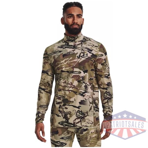 Men's ColdGear Infrared Camo Mock Long Sleeve