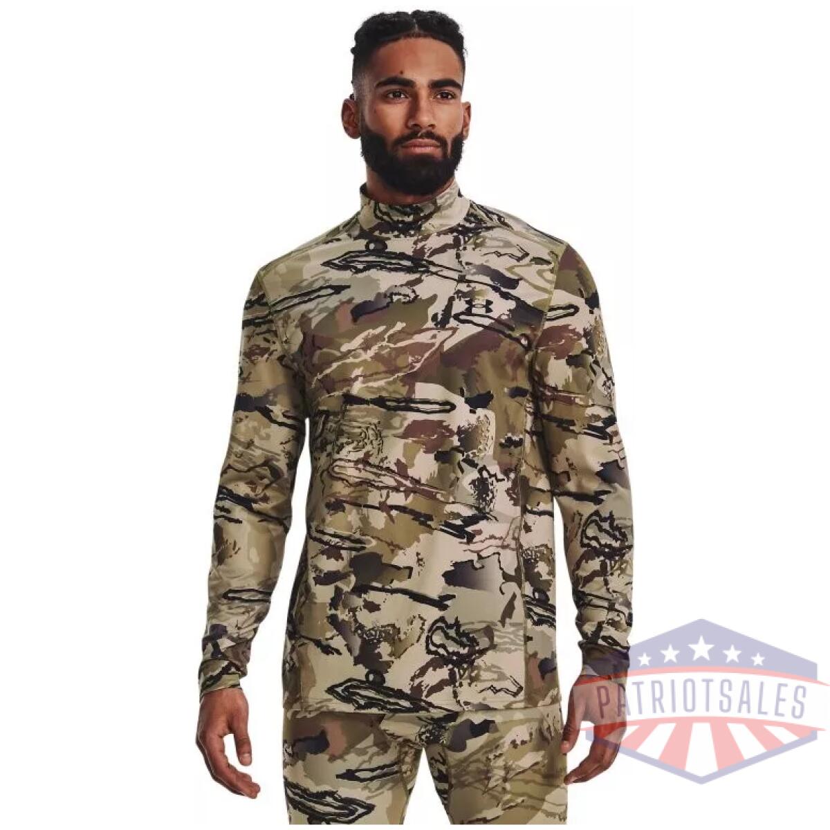 1372605989sm. Webp - men's coldgear infrared camo mock long sleeve - 1372605989sm