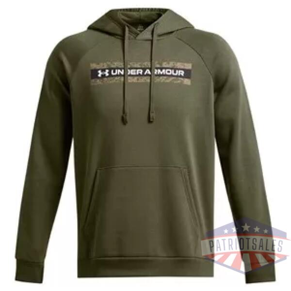 Men's UA Rival Fleece Camo Chest Stripe Hoodie