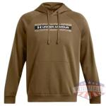 Men's UA Rival Fleece Camo Chest Stripe Hoodie