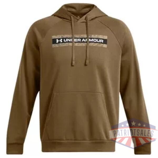 Men's UA Rival Fleece Camo Chest Stripe Hoodie