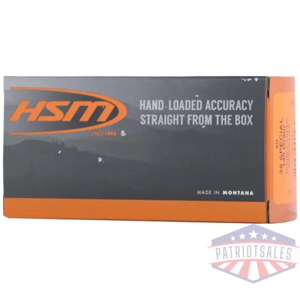 HSM 38 SPECIAL 148GR HARD CAST - DEWC 50RD 20BX/CS
