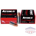 ATOMIC 9MM LUGER +P 124GR JHP - 20RD 10BX/CS