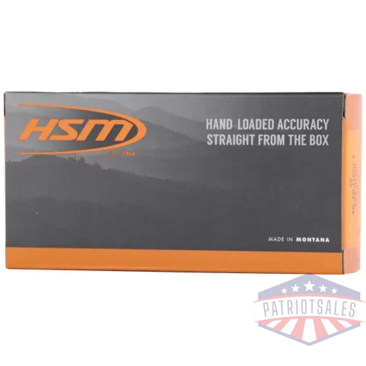 A457016n. Webp - hsm subsonic 45-70 gov 550gr - hard cast lead fn 20rd 25bx/cs - a457016n