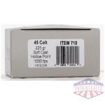 underwood 45 lc 225gr - soft cast hp 20rd 10bx/cs